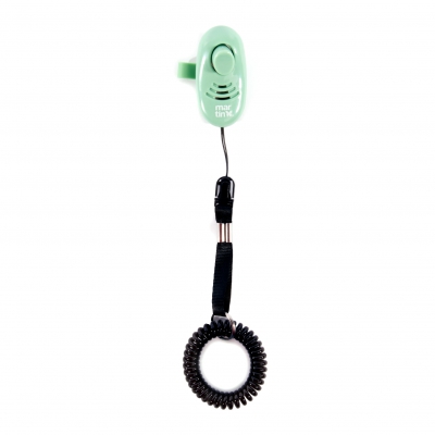 Accessoire pour le dressage de chien : Clicker poignée vert 1