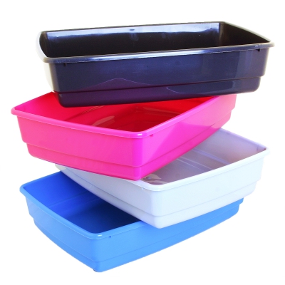 Bac à litière - bac à chat sans rebord