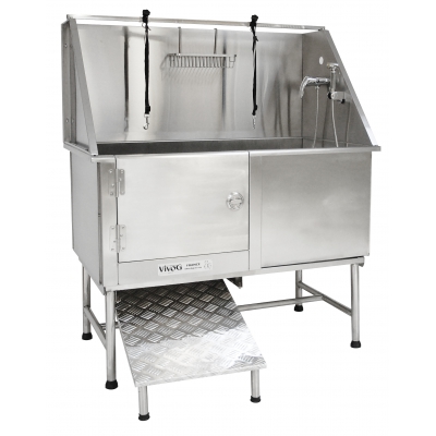 Baignoire pour chien - baignoire toilettage - en inox sur pied - Vivog EQ10102A
