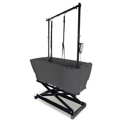 Baignoire pour chien - baignoire toilettage - Poly, simple sur châssis - Vivog ES005 - Ardoise