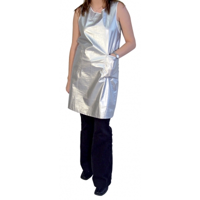 Blouse de toilettage imperméable - sans manche - argent