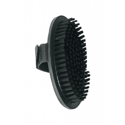 Brosse pour chien et chat - ovale à sangle - picots nylon