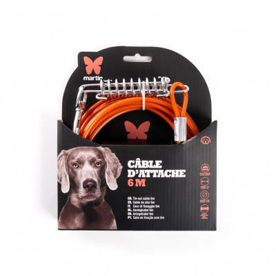 Câble métal avec ressort