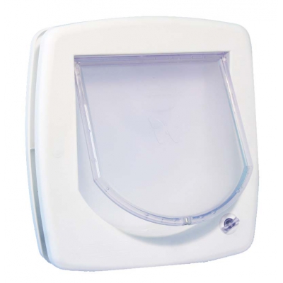 Chatière manuelle 2 positions - blanc