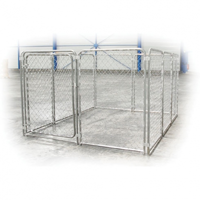 Chenil pour chien - en grillage souple - modulable - porte 100cm