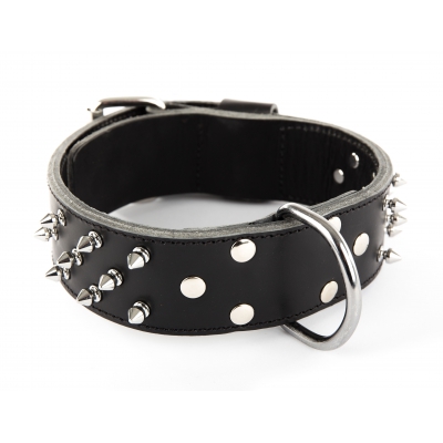 Collier chien en cuir pleine fleur - 65 cm 