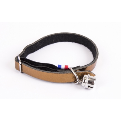 Collier cuir Dakota Chat - Cuivre