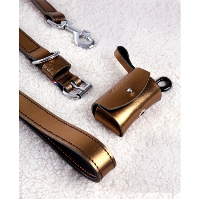 Collier Cuivre Métalisé en cuir - Dakota