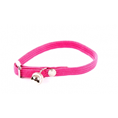 Collier nylon chat élastique rose - 1 x 30 cm 