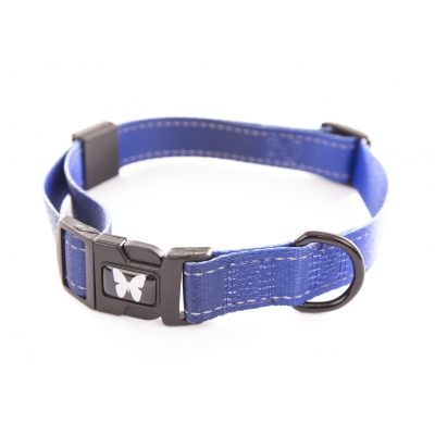 Collier nylon Reflex Bleu Azur