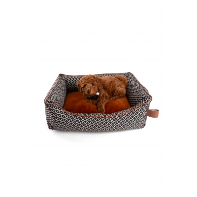 Corbeille marron pour chien - Avenue Montaigne 3