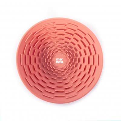 Gamelle de léchage silicone pour chien et chat - rose