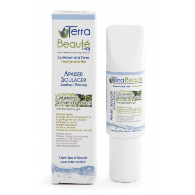 Gel minéral anti-démangeaisons pour chien et chat - Terra Beauté