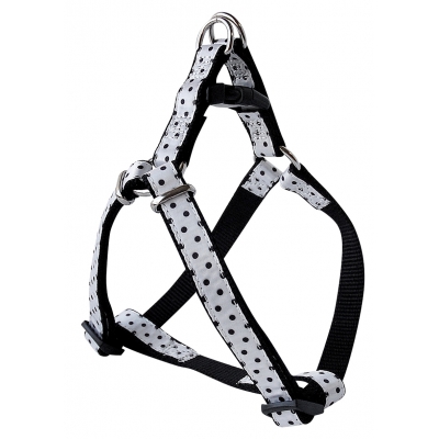 Harnais nylon coccinelle blanc