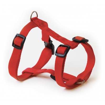 Harnais pour chien - nylon rouge
