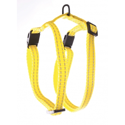 Harnais réglable nylon "Flash" pour chat - Arka Haok - Jaune