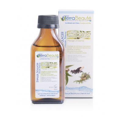 Huile de massage à la mélange de la forêt  pour chien et chat - Terra Beauté