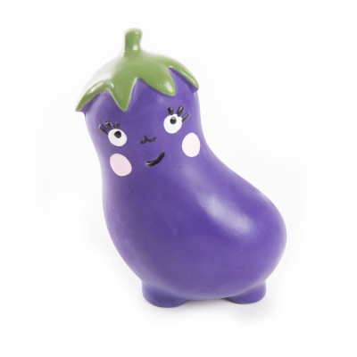 Jouet Aubergine en latex pour chien