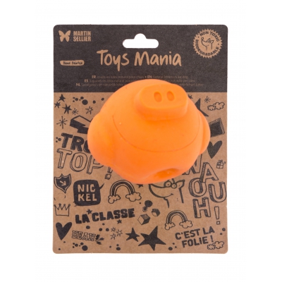 Jouet cochon latex - Orange - PM