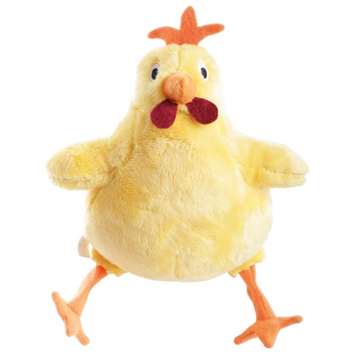 Jouet peluche pour chien - Poule jaune