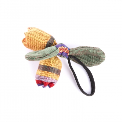 Jouet pour chat - Fruit exotique jaune - tissu ethnique 2