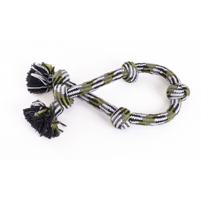 Jouet pour chien - corde 5 nœuds camouflage