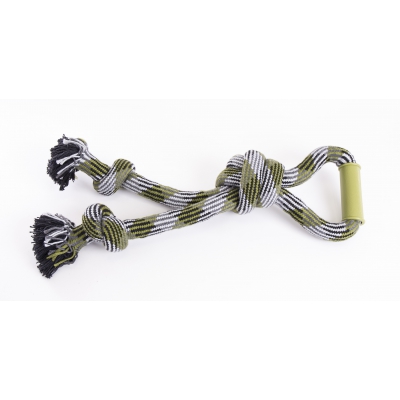 Jouet pour chien - corde poignée camouflage