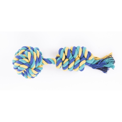 Jouet pour chien - Lot de 4 balles + corde en coton
