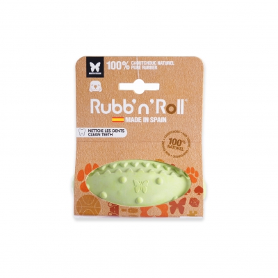 Jouet Rubb'n'Dental spécial dent -  rugby  - 12 cm