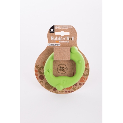 Jouet Rubb'n'Roll flottant - cercle vert - 10x6 cm 