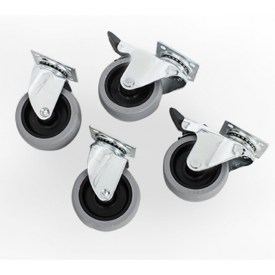 Kit roulettes pour les cages de transport BRACCO