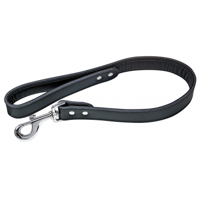 Laisse en cuir pour chien - Fighter noir