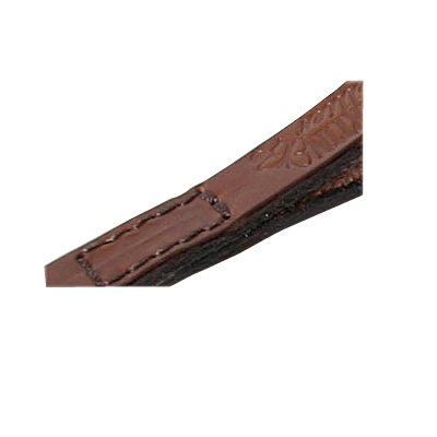 Laisse en cuir vert pour chien - coupé franc piqué