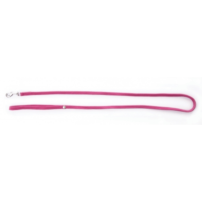 Laisse nylon tubulaire pour chat - Rose