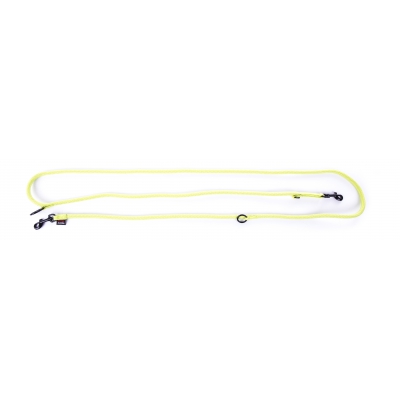 Laisse pour chien multiposition nylon rond vert - 1,3 x 192 cm 