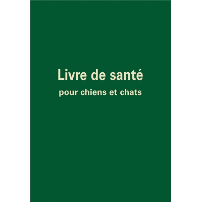 Livre de santé pour chiens et chats