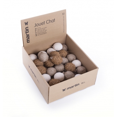 Lot de jouets pour chat - Balles en coton, fibre de coco & Sisal 1