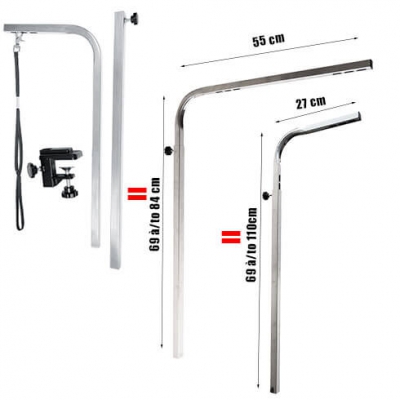 Potence complète pour table pliante de toilettage TP700 et TP680