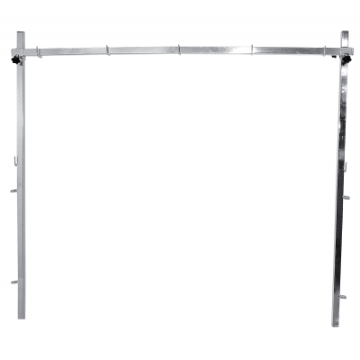 Potence double réglable - 110 x 126cm - carré de 25mm