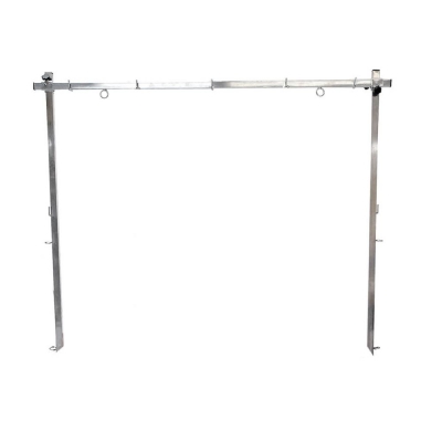 Potence double réglable - 110 x 146 cm - carré de 25mm pour table I-design