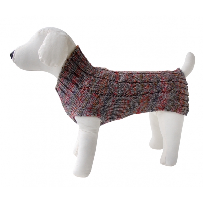 Pull côtelé chiné