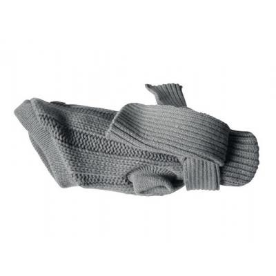 Pull pour chien - torsadé gris