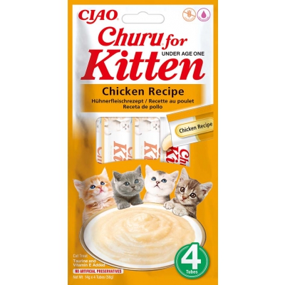 Purée CHURU au Poulet pour Chaton x12