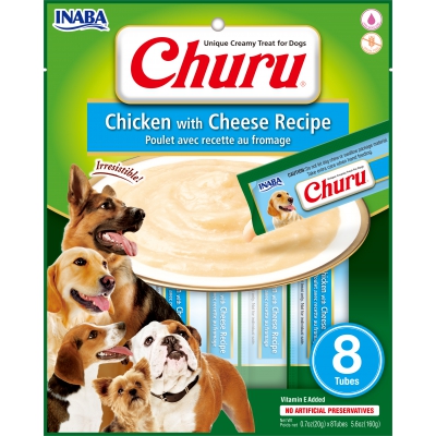 Purée CHURU au Poulet pour Chien  - Saveur Poulet et Fromage