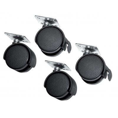 Roulettes (4) pour les cages de transport ED10025 à ED10030