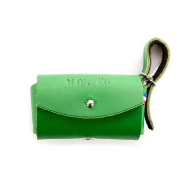 Sac en cuir - Poopi - Vert