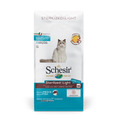Schésir 12Kg Poisson Chat Sterilisé light