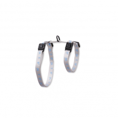 Set de Harnais et Laisse CHAT - Gris - Bleu 2
