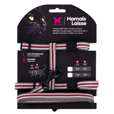 Set de Harnais et Laisse TRIO - Gris - 10-20/32