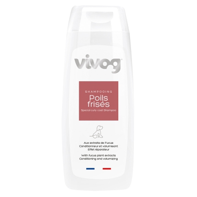 Shampooing professionnel pour chien - Poils laineux, bouclés, cordés - Volumisant - Vivog